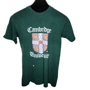 University of Cambridge Short Sleeve TShirt Mens Size S Green
